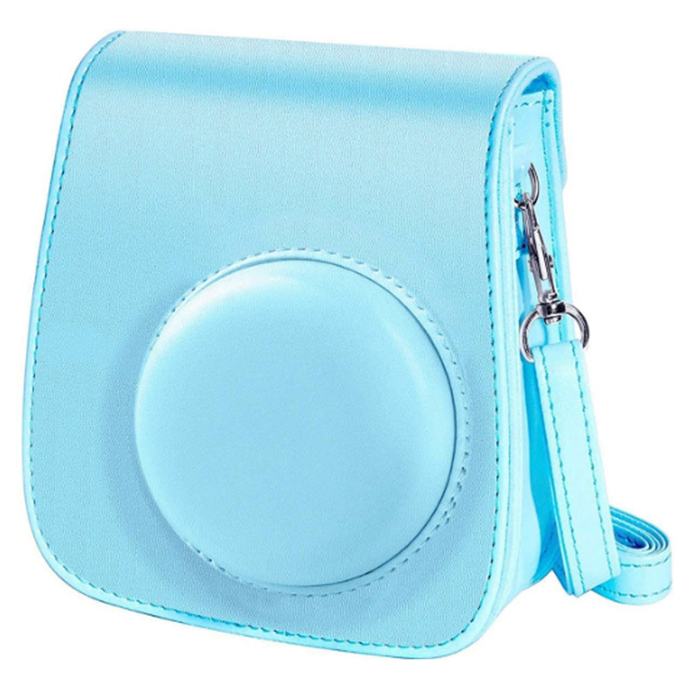 Instant Camera Accessories Compatible with Fujifilm Instax Mini 11, 14-in-1 Shutter Accessories Bundle with PU Leather Bag / Shoulder Strap / Instant Camera Gift Sets - Blue