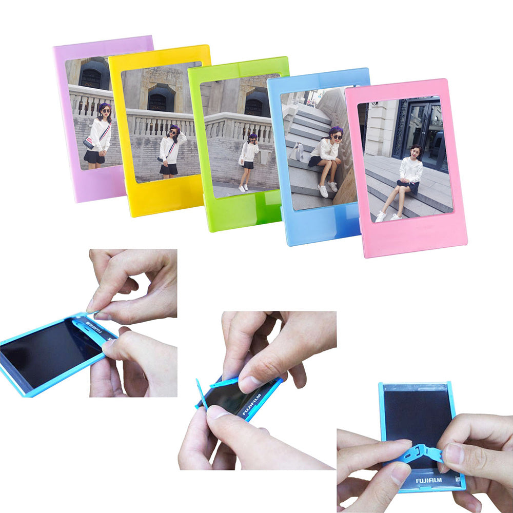 Instant Camera Accessories Compatible with Fujifilm Instax Mini 11, 14-in-1 Shutter Accessories Bundle with PU Leather Bag / Shoulder Strap / Instant Camera Gift Sets - Blue