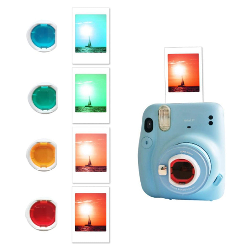 Instant Camera Accessories Compatible with Fujifilm Instax Mini 11, 14-in-1 Shutter Accessories Bundle with PU Leather Bag / Shoulder Strap / Instant Camera Gift Sets - Magic Silver