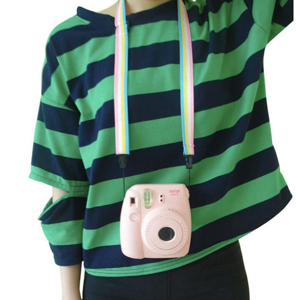 Instant Camera Accessories Compatible with Fujifilm Instax Mini 11, 14-in-1 Shutter Accessories Bundle with PU Leather Bag / Shoulder Strap / Instant Camera Gift Sets - Paint Rainbow