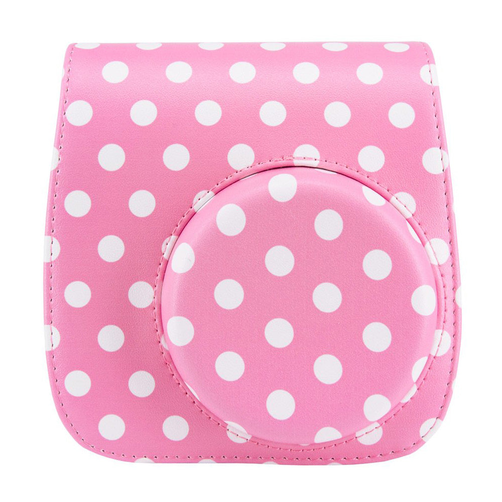 12-in-1 Instant Camera Accessories Kit for Fujifilm Instax Mini 11, Includes Bag, Album for Collecting / Displaying Photos - Dot Pink