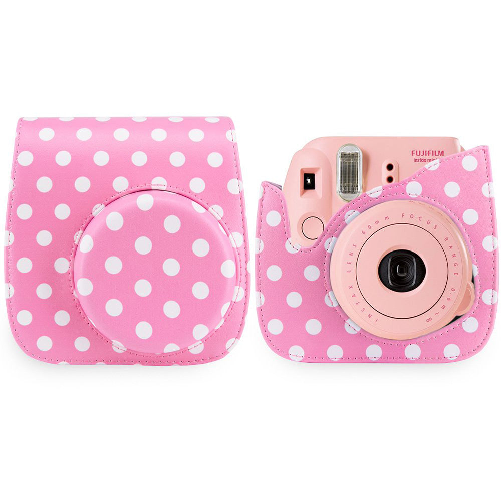 12-in-1 Instant Camera Accessories Kit for Fujifilm Instax Mini 11, Includes Bag, Album for Collecting / Displaying Photos - Dot Pink