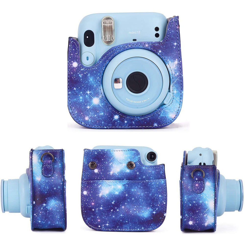 12-in-1 Instant Camera Accessories Kit for Fujifilm Instax Mini 11, Includes Bag, Album for Collecting / Displaying Photos - Starry Sky