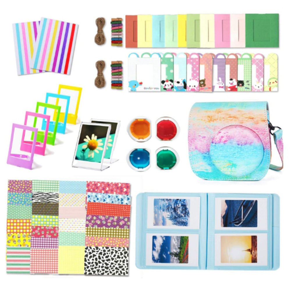 12-in-1 Instant Camera Accessories Kit for Fujifilm Instax Mini 11, Includes Bag, Album for Collecting / Displaying Photos - Oil Paint