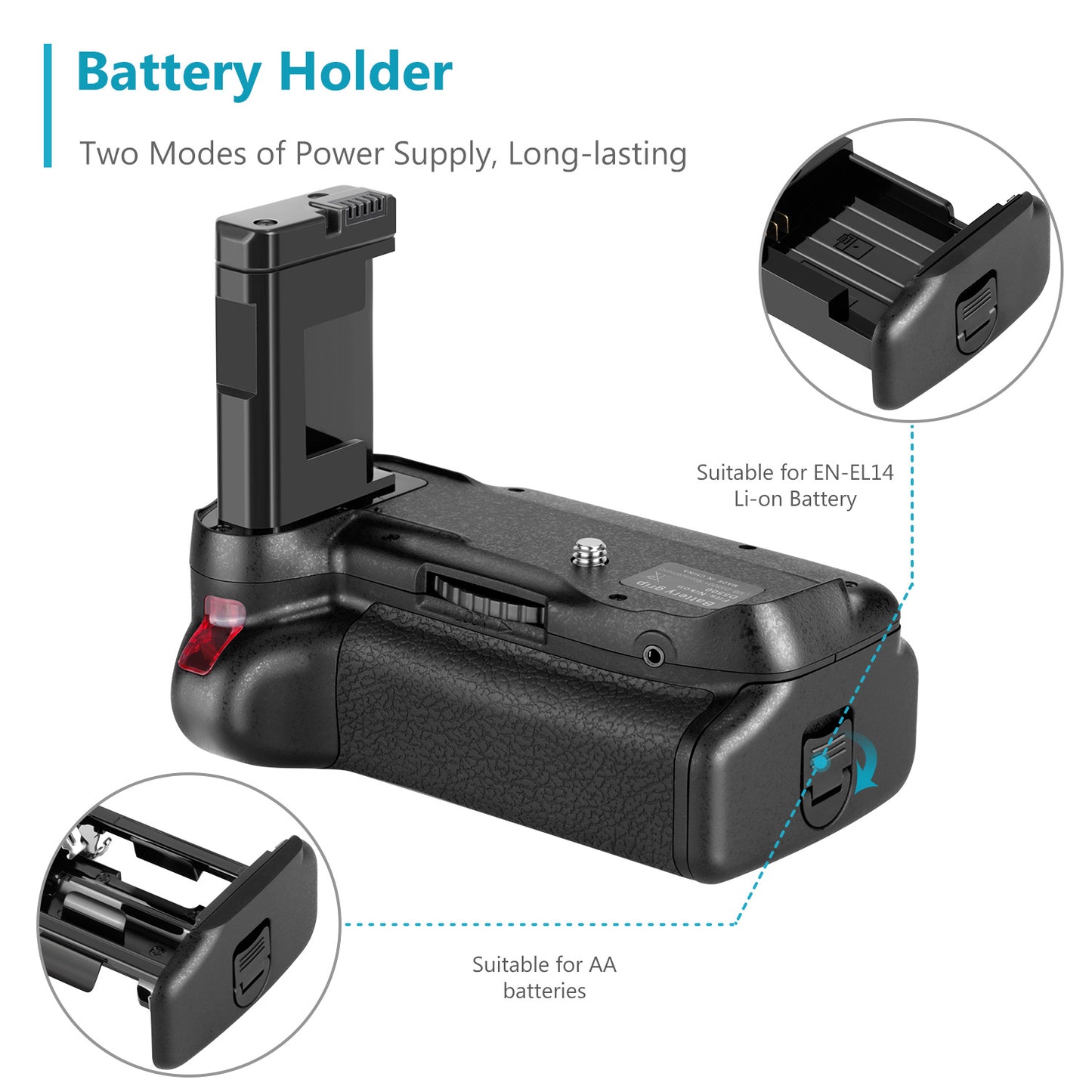 NEEWER Vertical Shooting Camera Battery Grip Replacement for Nikon D5500 D5600