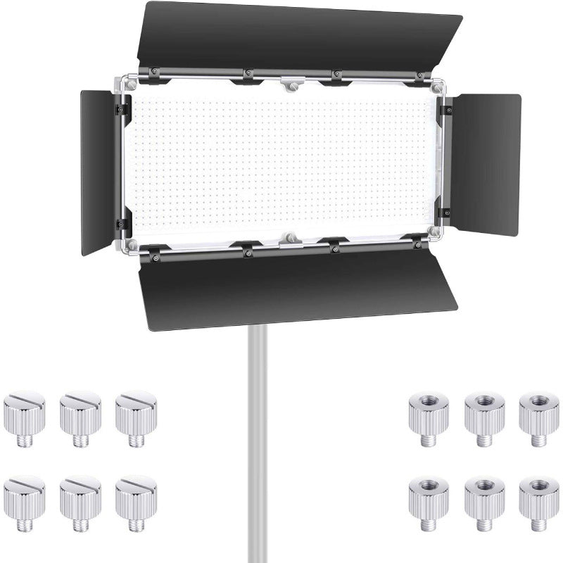 Uniqkart Metal Construction Barn Door LED Video Light 4-Leaf Barndoor for 960 LED Light Panel