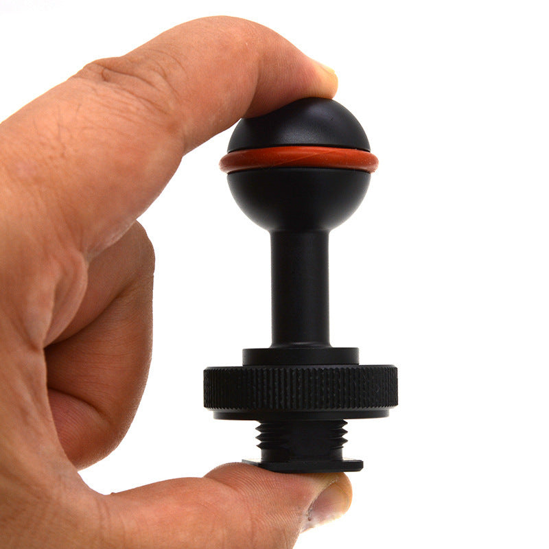 VELEDGE D1009 Camera Waterproof Shell Cold Shoe Extension Bracket Adapter Diving Light Holder Extension Rod Connector