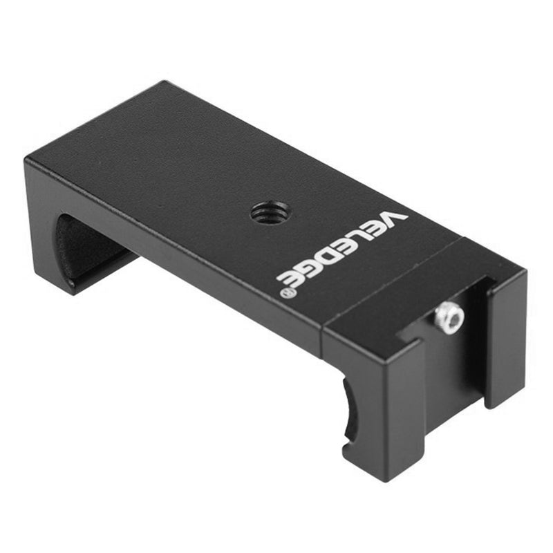 VELEDGE V1 Telescopic Phone Tripod Mount Cold Shoe Smartphone Clip Holder Clamp Adapter for Vlog Live Streaming Photography