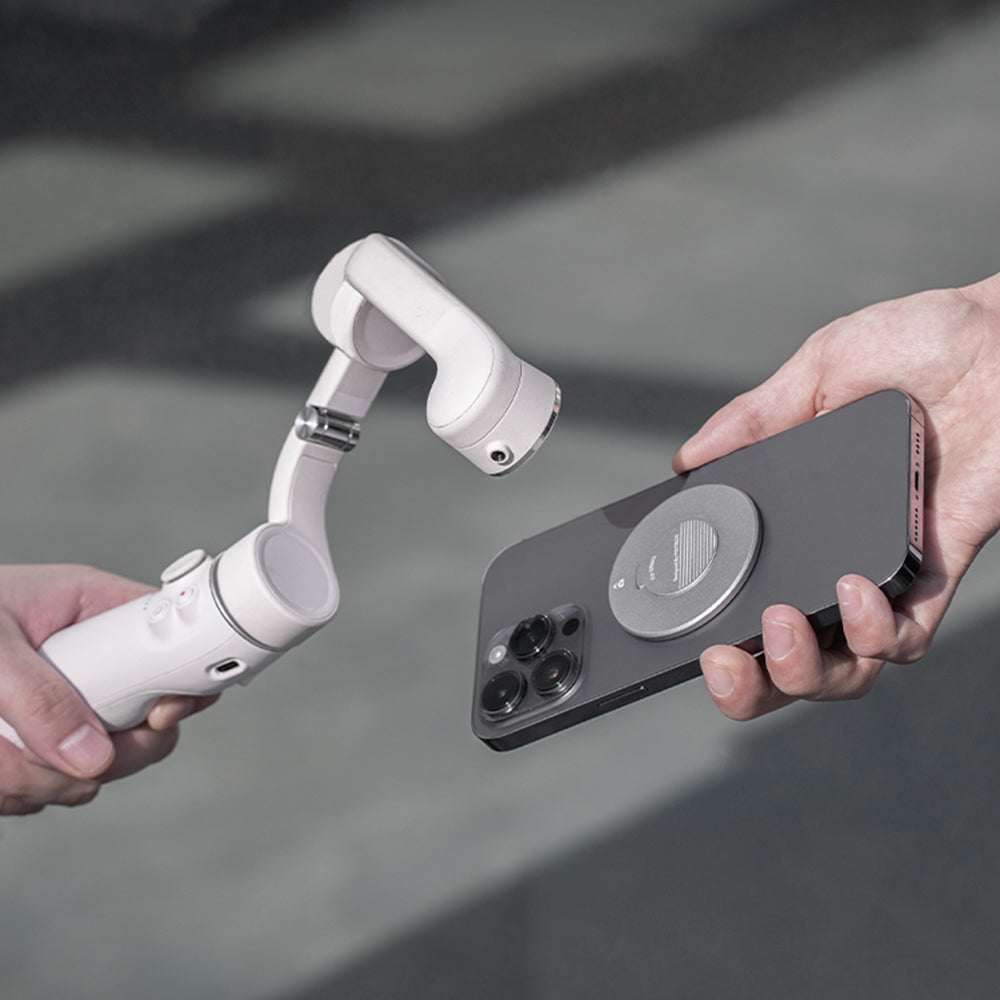 P-OS-022 Magnetic Phone Clamp Mount for DJI Osmo Mobile Magnetic Holder Adapter Compatible with iPhone 14 / 13 / 12