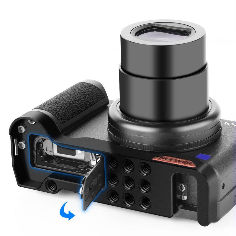 NEEWER For Sony ZV1 Handheld Camera Grip Metal Handle Grip Holder with Quick Release Plate Base