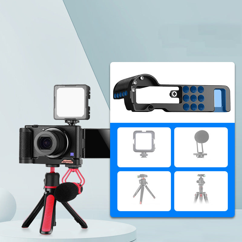 NEEWER For Sony ZV1 Handheld Camera Grip Metal Handle Grip Holder with Quick Release Plate Base