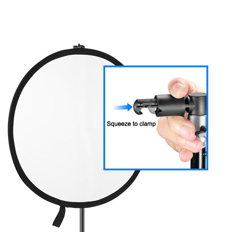 Uniqkart NW-497 Portable Studio Photography Background Reflector Plate Holder Clip Fixer