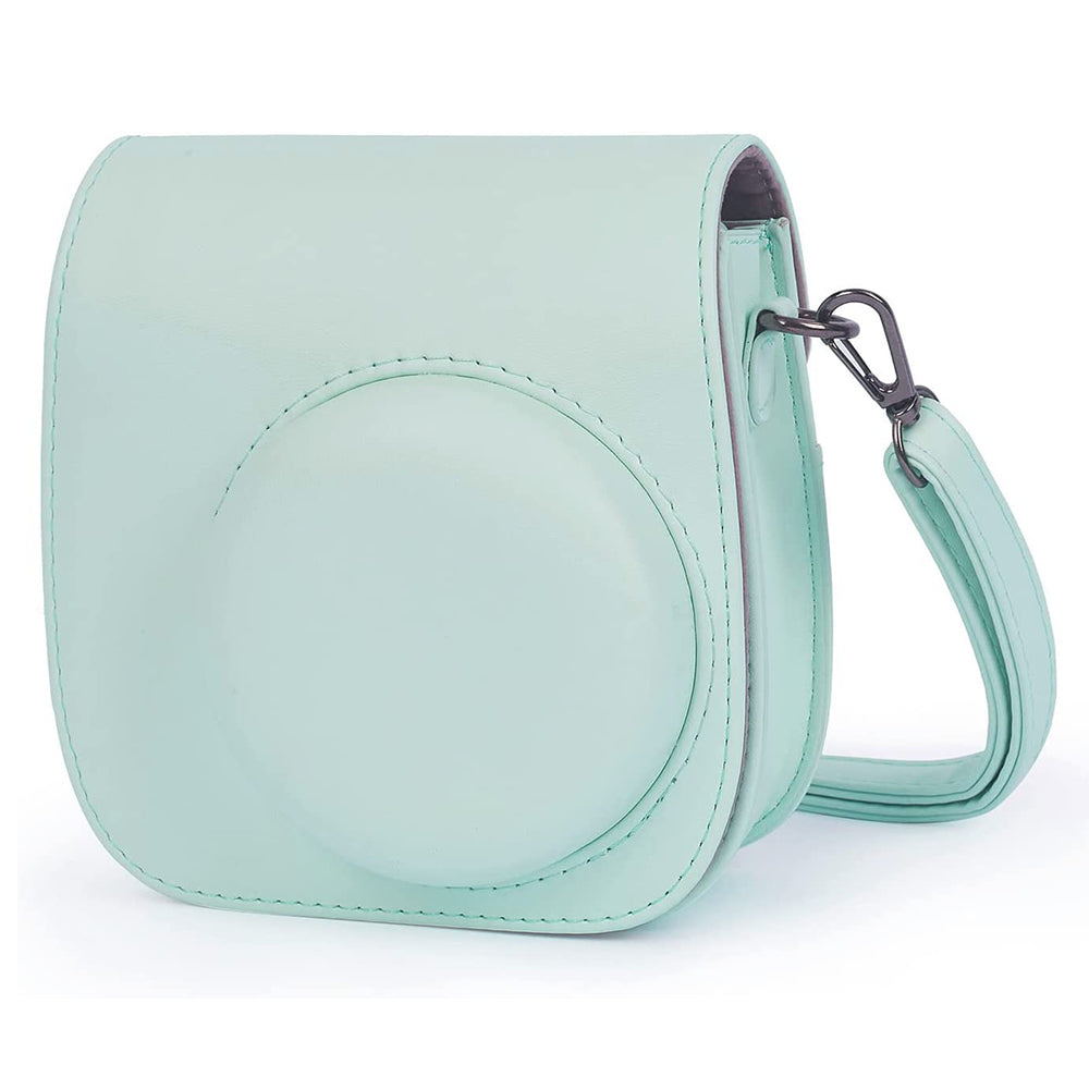 Uniqkart for FujiFilm Instax Mini 12 11-in-1 Accessories Kit Camera Bag Album Photo Frame Stickers Clips Set - Mint Green