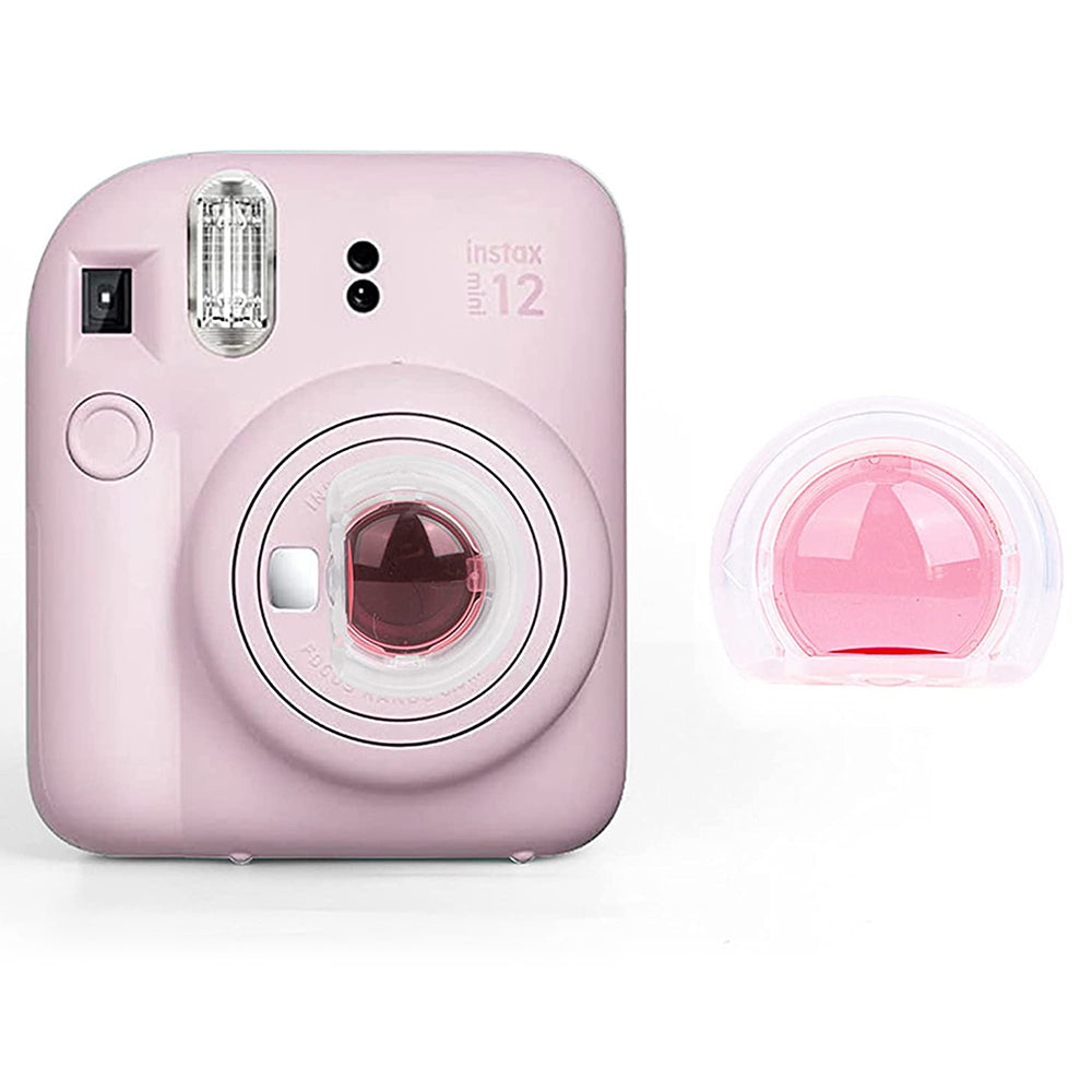 Uniqkart for FujiFilm Instax Mini 12 11-in-1 Accessories Kit Camera Bag Album Photo Frame Stickers Clips Set - Light Pink