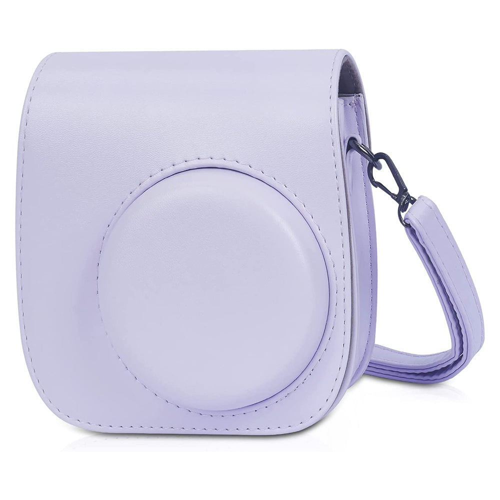 Uniqkart for FujiFilm Instax Mini 12 11-in-1 Accessories Kit Camera Bag Album Photo Frame Stickers Clips Set - Purple