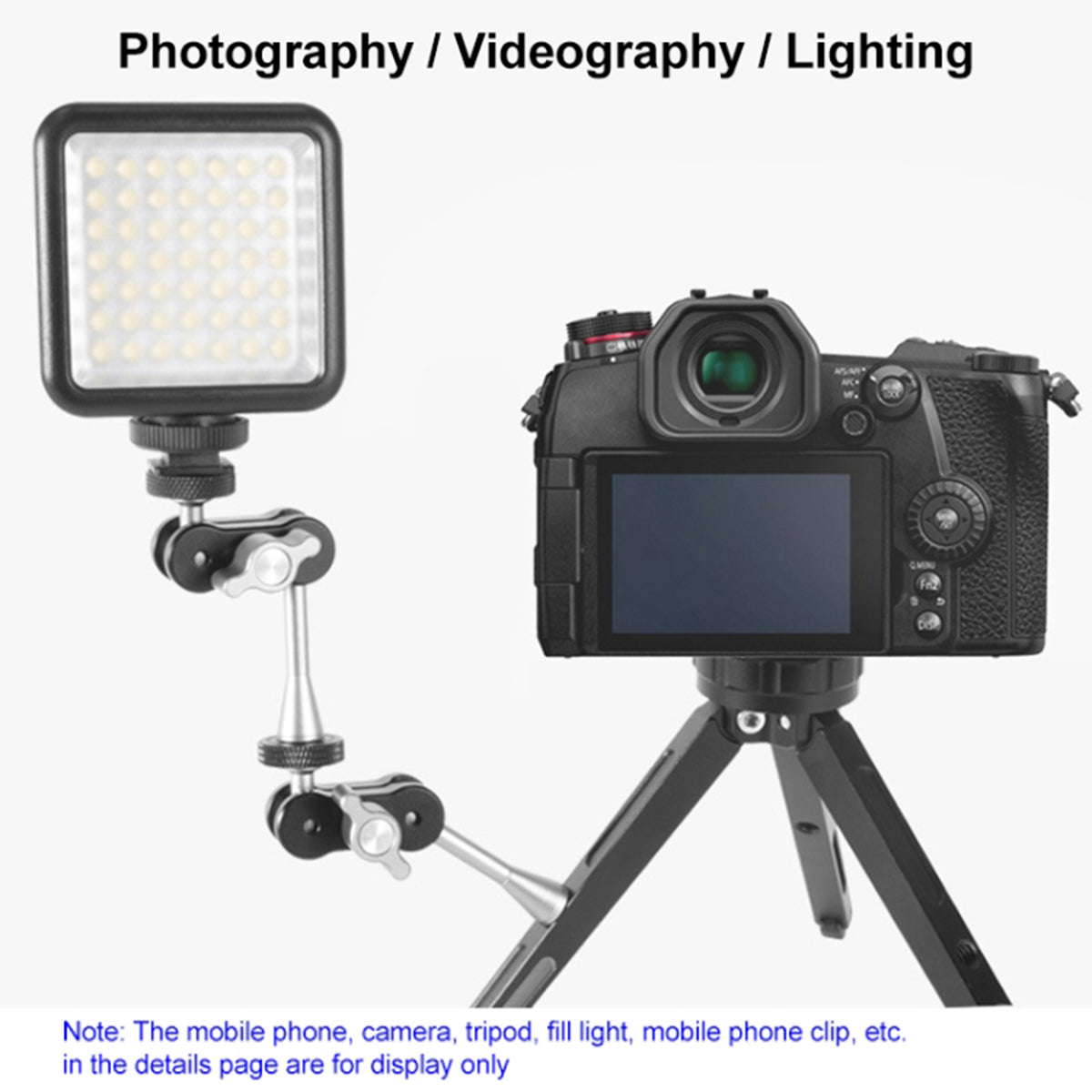 Uniqkart TM-4 Magic Arm Adapter Aluminum Alloy Flexible Ball Camera Light Bracket