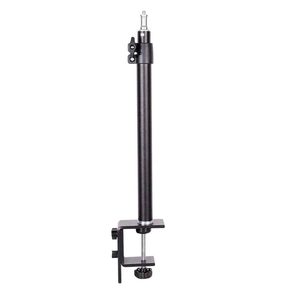 C042 Desktop Telescopic Camera Phone Holder Bracket Aluminum Alloy Clip-on Photography Fill Light Bracket