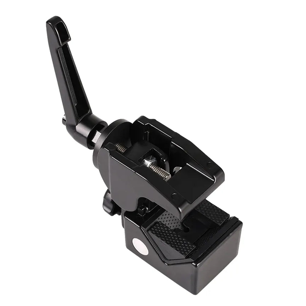 J032 Desktop Bedside Metal Camera Clamp Mount for Photography Anti-Shock Crab Clip SLR Camera Phone Mount Holder