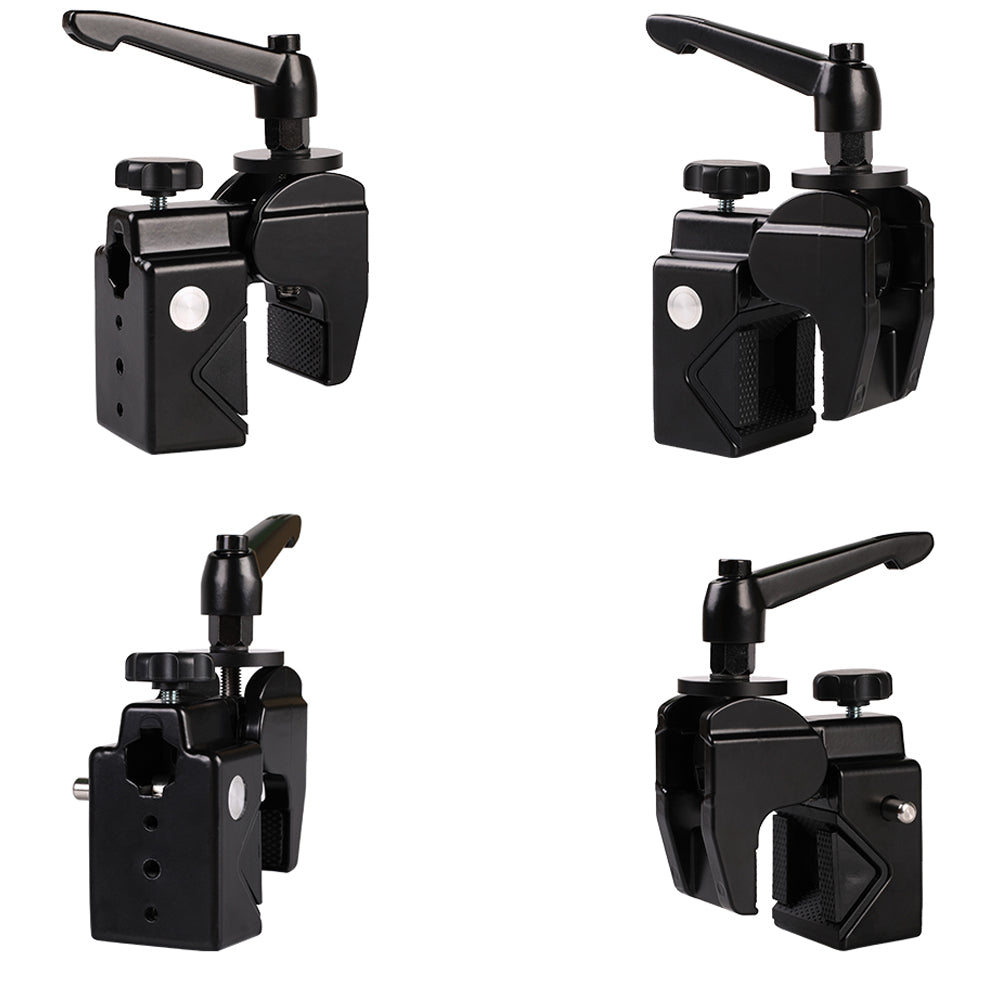 J032 Desktop Bedside Metal Camera Clamp Mount for Photography Anti-Shock Crab Clip SLR Camera Phone Mount Holder