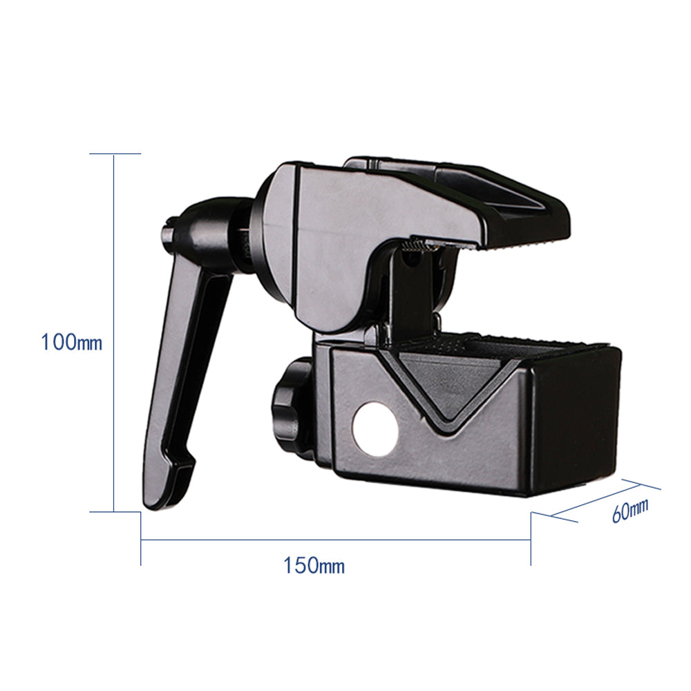 J032 Desktop Bedside Metal Camera Clamp Mount for Photography Anti-Shock Crab Clip SLR Camera Phone Mount Holder