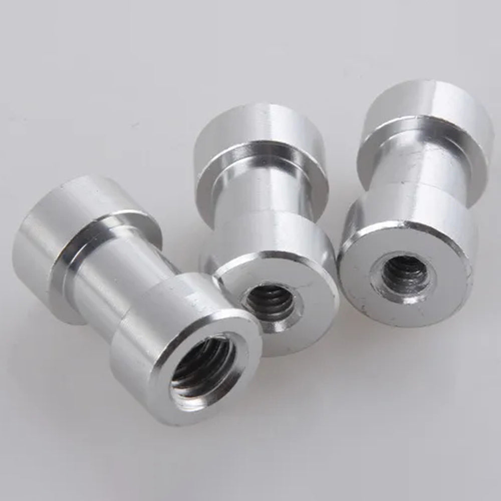 K6 1 / 4" Female to 3 / 8" Female Threaded Metal Screw Adapter for Tripod Light Stand