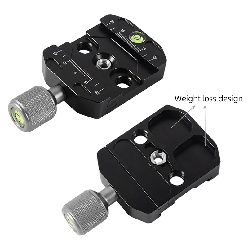 Uniqkart QR-50N Camera Tripod Quick Release Plate Base Aluminum Alloy SLR Camera Tripod Mount Adapter