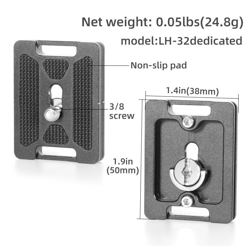 Uniqkart LH-32 360-Degree Rotating Camera Gimbal Panoramic Damping SLR Camera Stabilizers with Low Centre Gravity, Load 8Kg