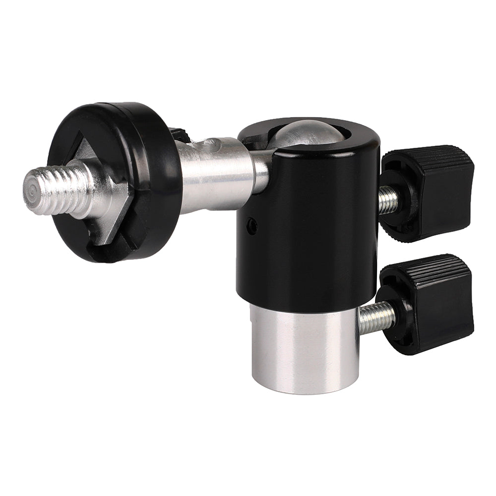 E003 Photography Reflector Holder Photo Video Studio 1 / 4" Metal Light Mount Adapter with Umbrella Hole