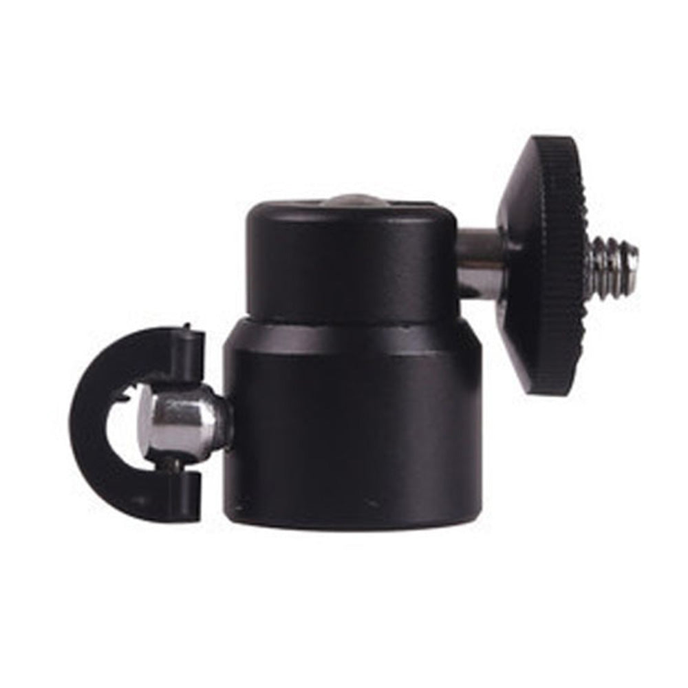 C008 Mini Gimbal Mount for Tripod, Aluminum Alloy+PC Camera Rotating Ball Gimbal with 1 / 4" Screw Mount