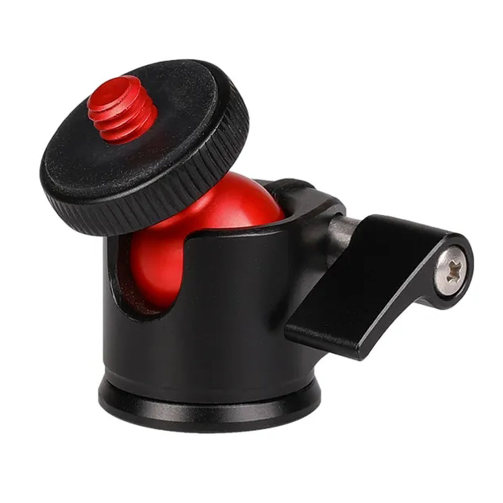 C017 For DSLR Camera Tripod Mount Holder Aluminum Alloy 360 Degree Rotating Ball Gimbal Mount Adapter with 1 / 4inch Screw