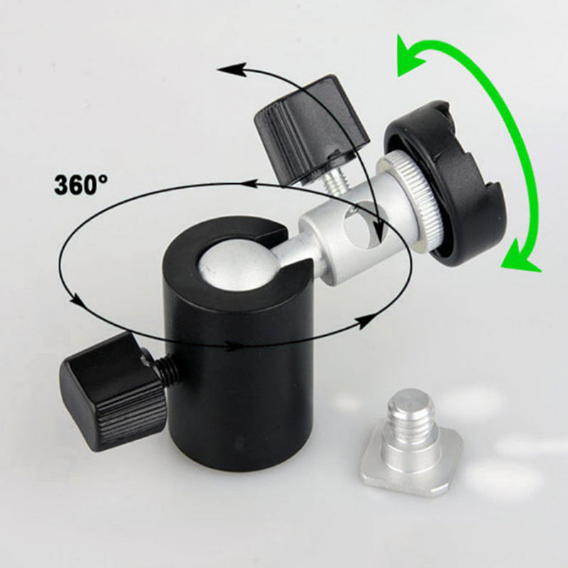 E002 C-Type Flashlight Holder Swivel Mount Photography Camera Umbrella Holder Bracket Light Stand