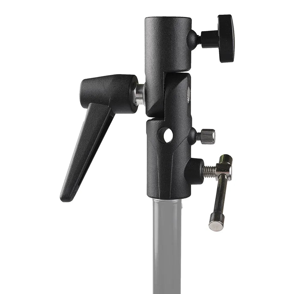 E007 H Type Flash Light Holder Bracket 1 / 4" 3 / 8" Flash Mount Light Stand Bracket