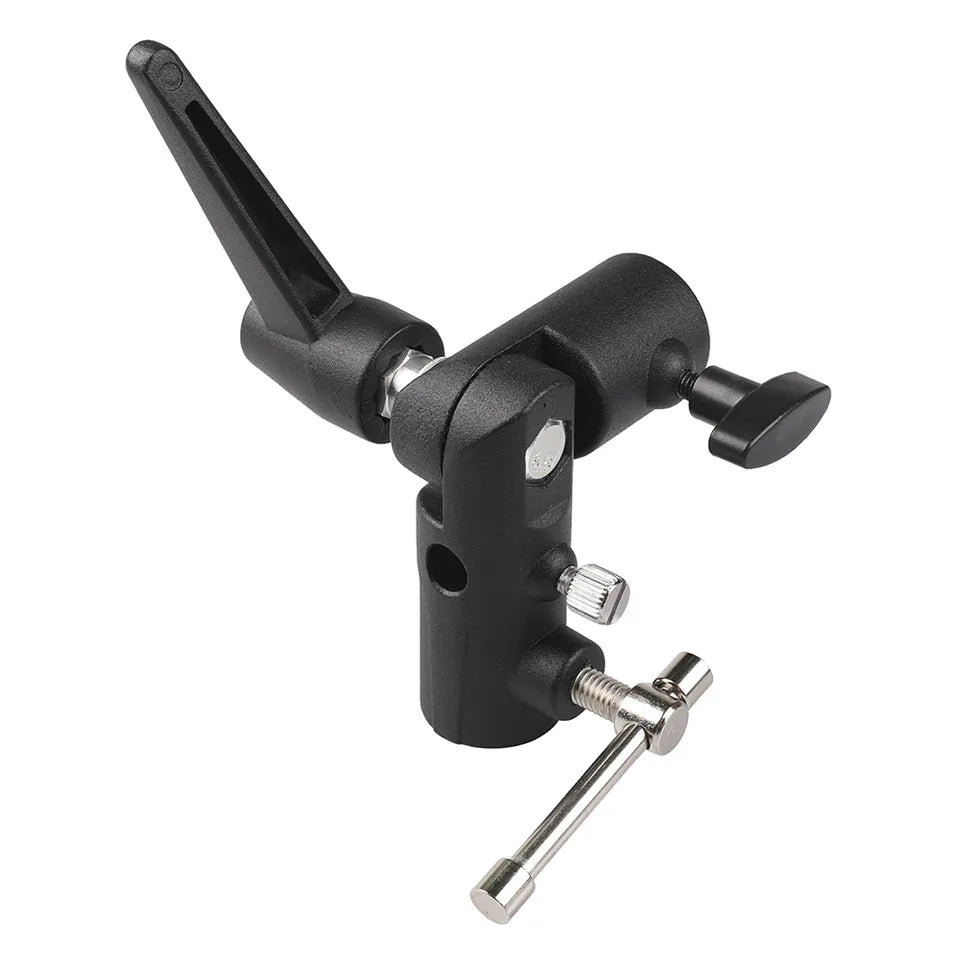 E007 H Type Flash Light Holder Bracket 1 / 4" 3 / 8" Flash Mount Light Stand Bracket