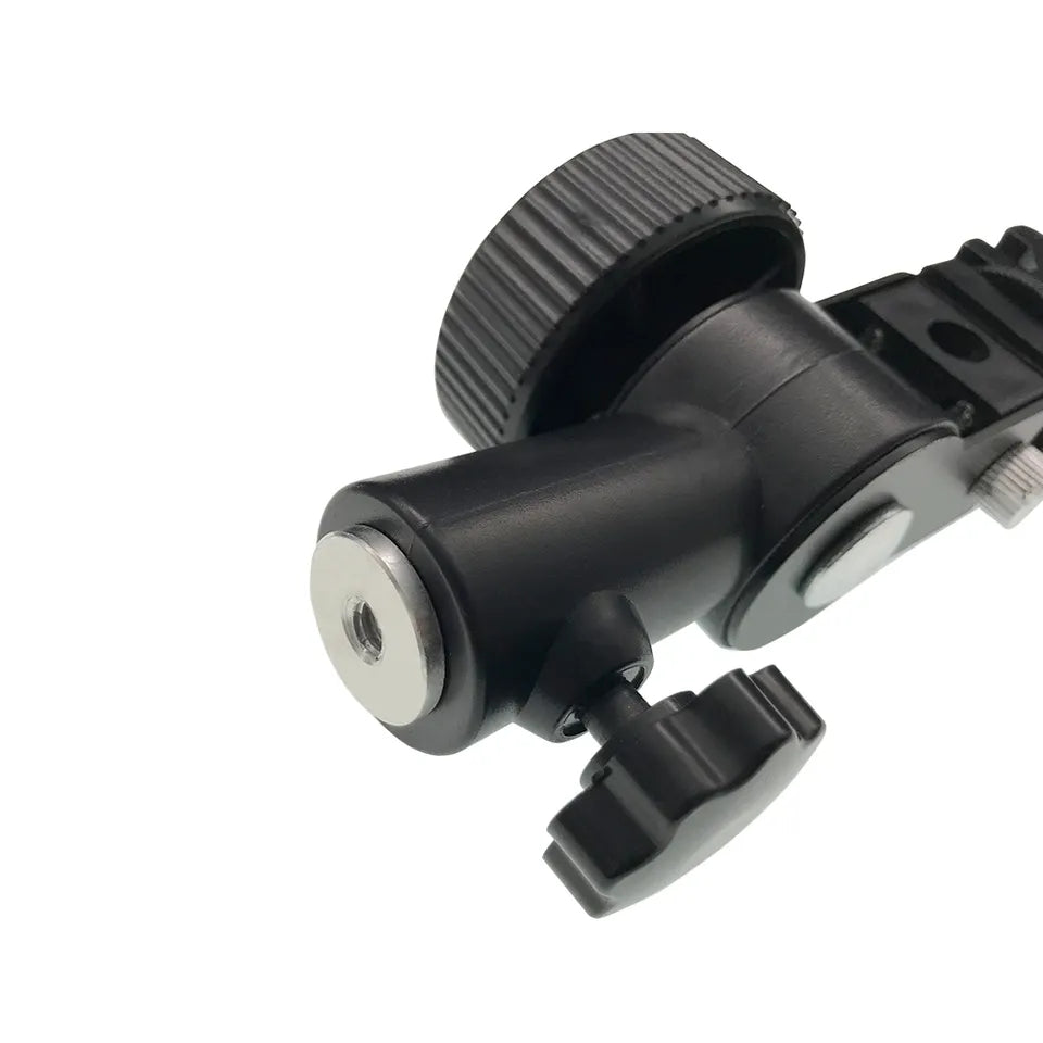 E037 Aluminum Alloy D Type Flash Shoe Umbrella Holder Mount Light Stand Swivel Bracket