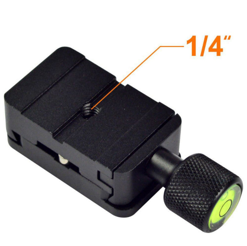 K30 1 / 4" Quick Release Plate Aluminum Alloy Clamp Adapter Mount Tripod Ball Head Adapter Mount