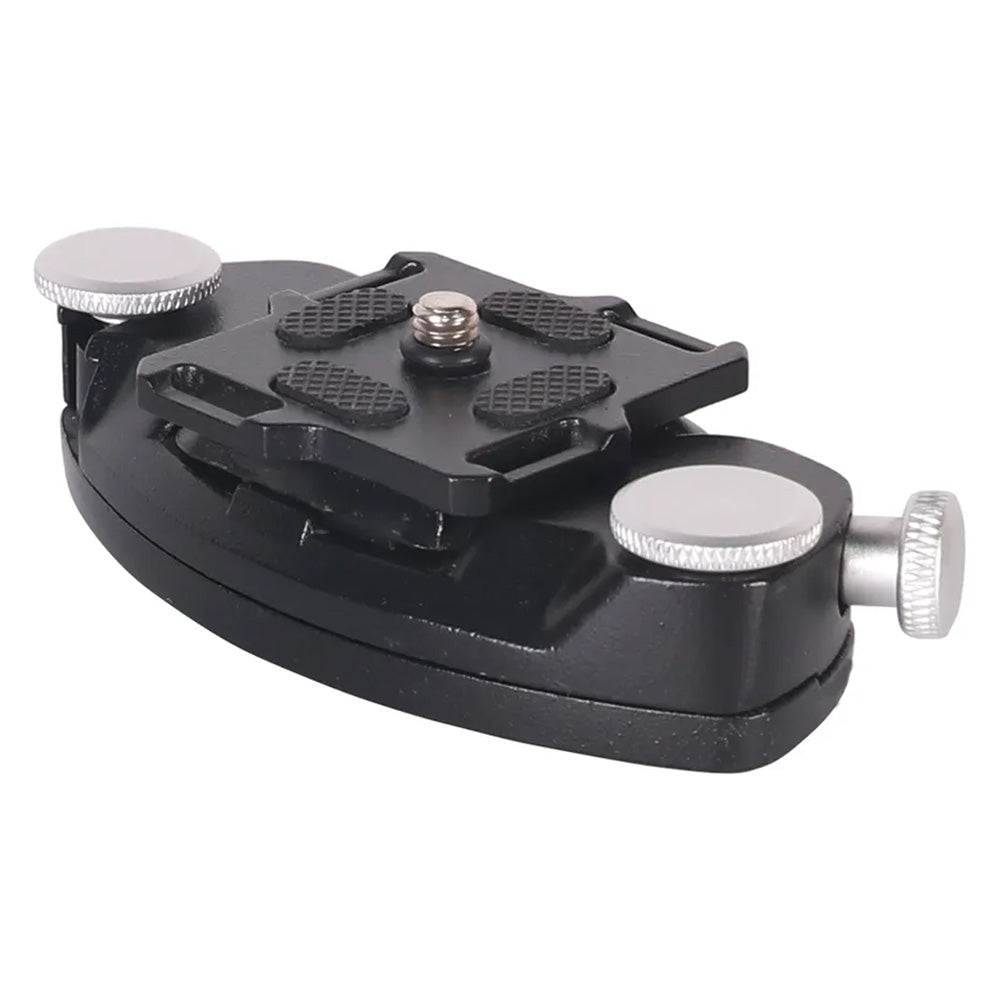 Z026 Aluminum Alloy 1 / 4 Screw Quick Release Plate Backpack Belt DSLR Camera Mount Buckle - Silver