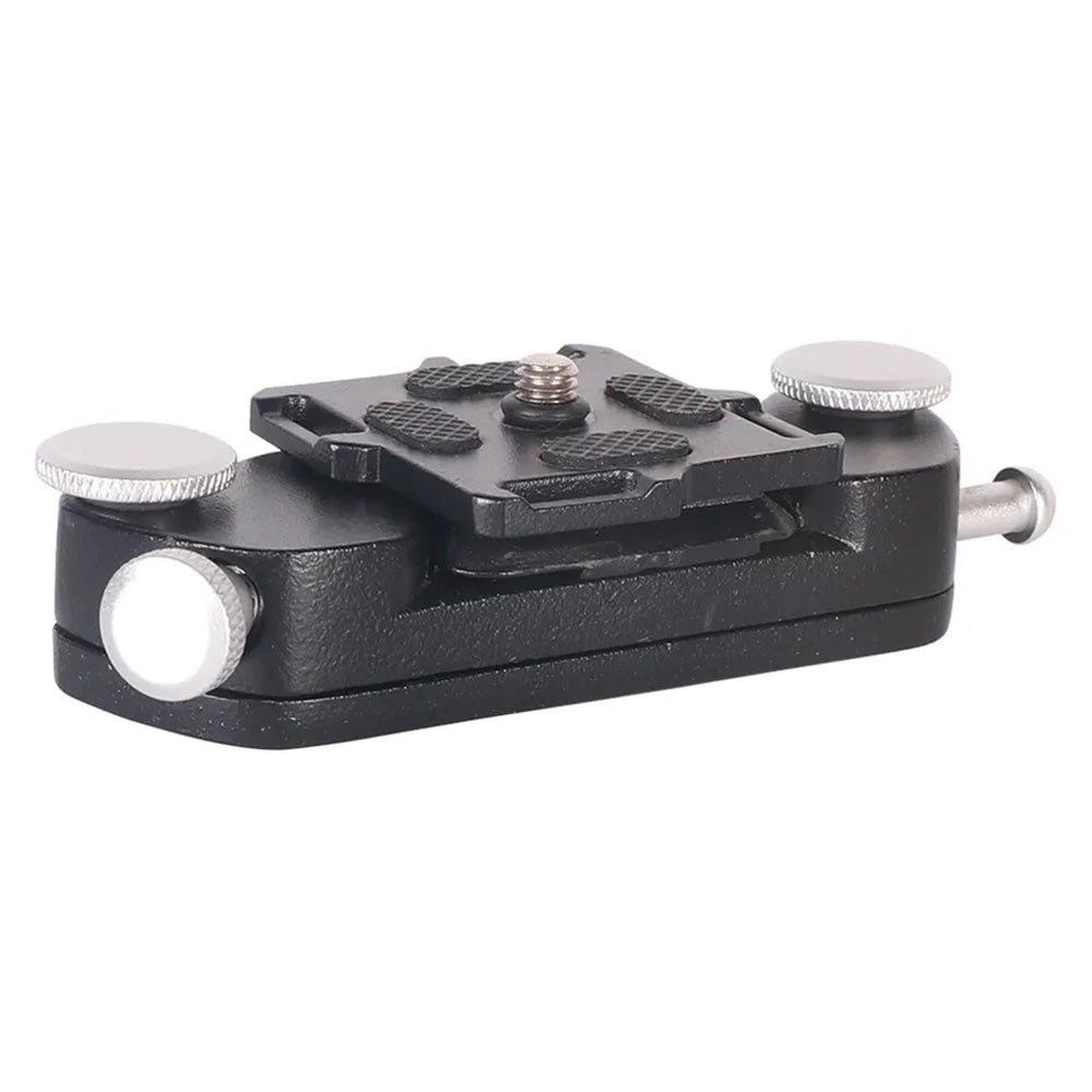 Z026 Aluminum Alloy 1 / 4 Screw Quick Release Plate Backpack Belt DSLR Camera Mount Buckle - Silver