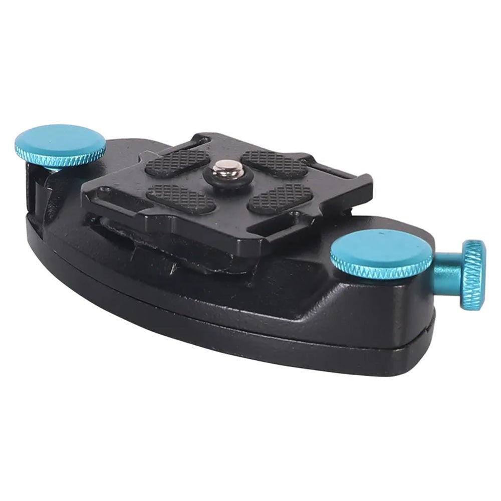 Z026 Aluminum Alloy 1 / 4 Screw Quick Release Plate Backpack Belt DSLR Camera Mount Buckle - Blue