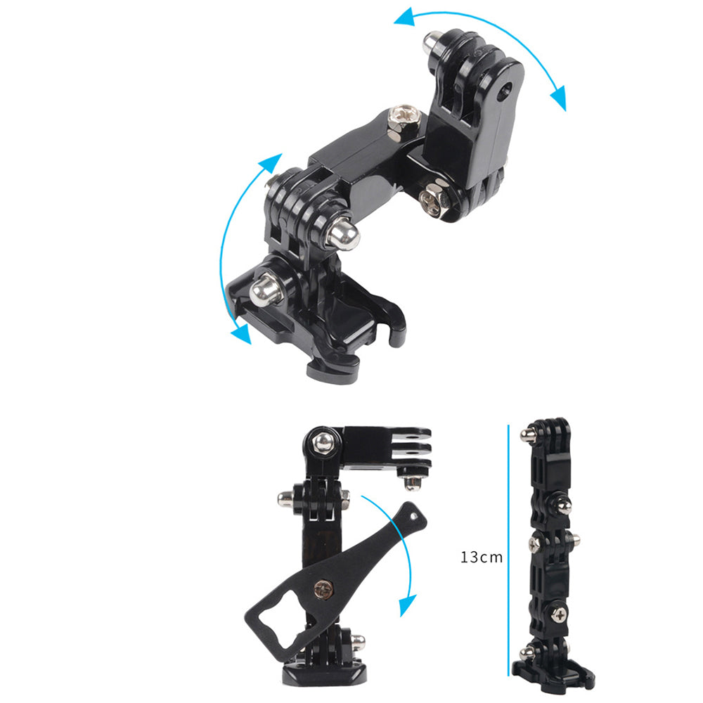 19-in-1 for GoPro Action Camera Motorcycle Helmet Chin Mount Bracket Accessories Set