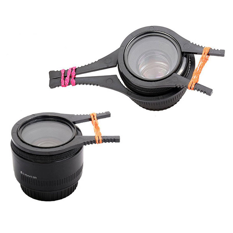 LJ1173 2Pcs for 48mm-58mm Caliber Lens Filter Wrench Plastic Removal Tool Camera UV Lens Filter Clamps