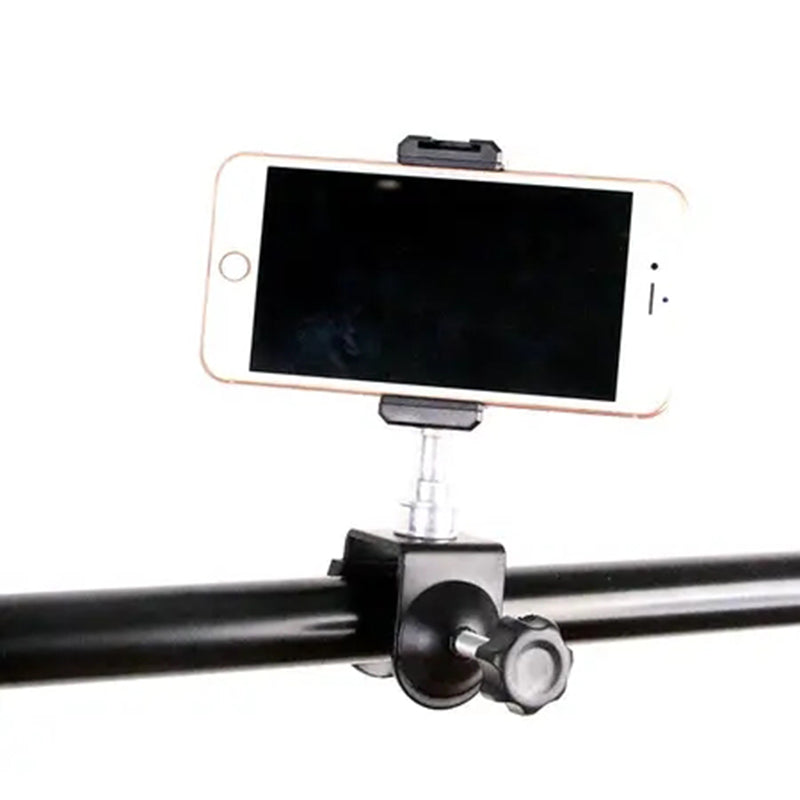 J400 For Camera Light Stand Mount Photography Studio Light U-Shape Clamp with Iron 1 / 4" Screw, Ball Head Bracket