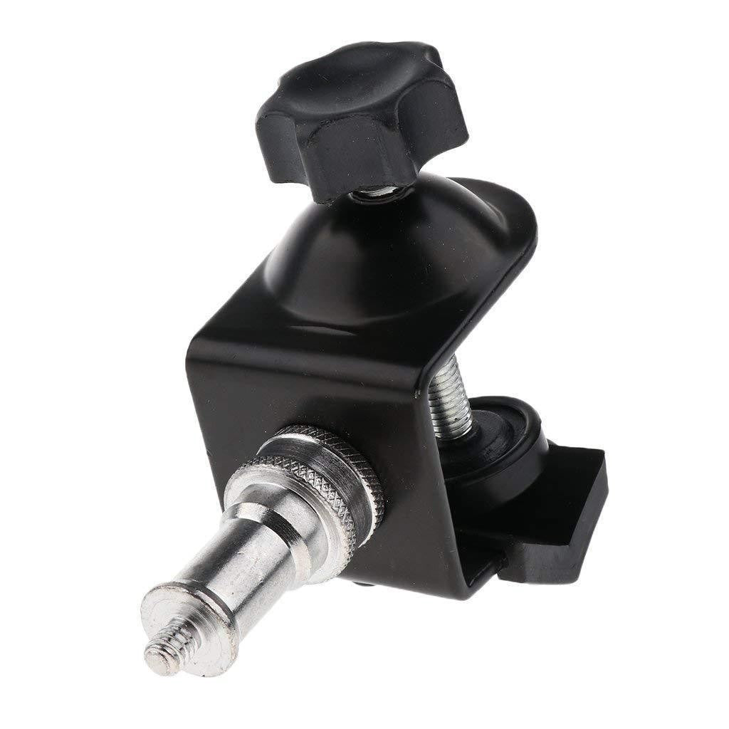 J400 For Camera Light Stand Mount Photography Studio Light U-Shape Clamp with Iron 1 / 4" Screw, Ball Head Bracket