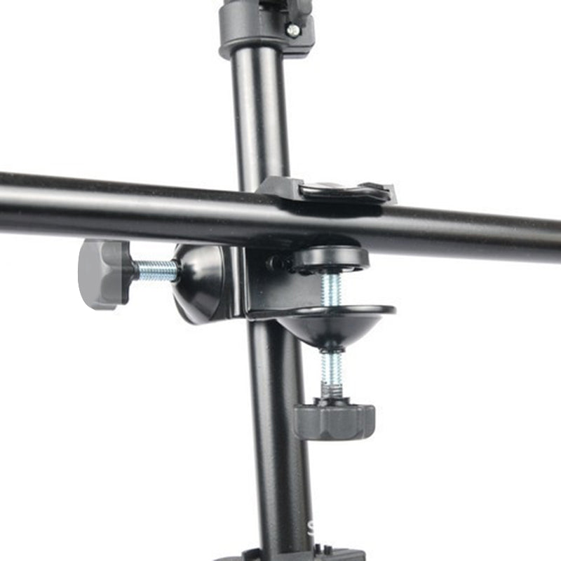 J002 Flash / Camera Clamp Mount with Ball Head, 1 / 4" Screw Photography Light Heavy Duty Double U-Shape Clip Adapter