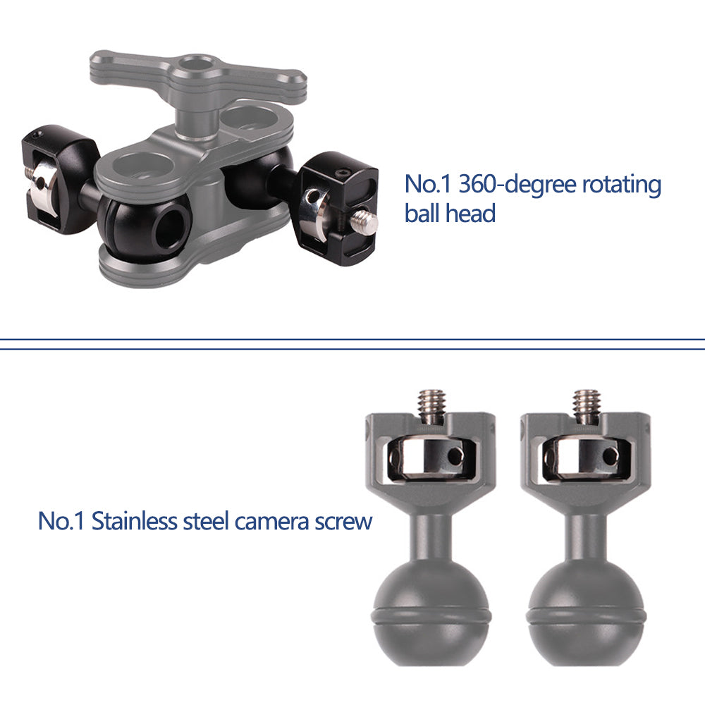 H030 RT35 Universal Monitor Magic Arm Adapter Mobile Phone Tablet Rotating Holder Mount for Live Streaming