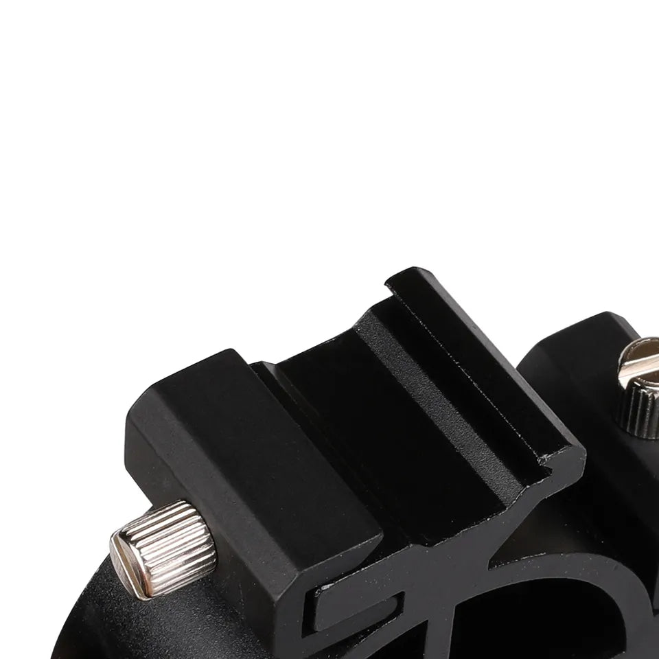 E042 R01 3-Head Hot Shoe Bracket for DSLR Camera Flash Hot Shoe Mount Holder with Umbrella Hole