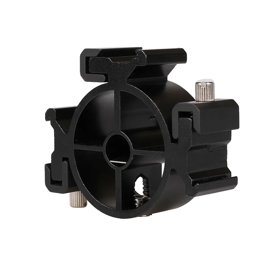 E042 R01 3-Head Hot Shoe Bracket for DSLR Camera Flash Hot Shoe Mount Holder with Umbrella Hole