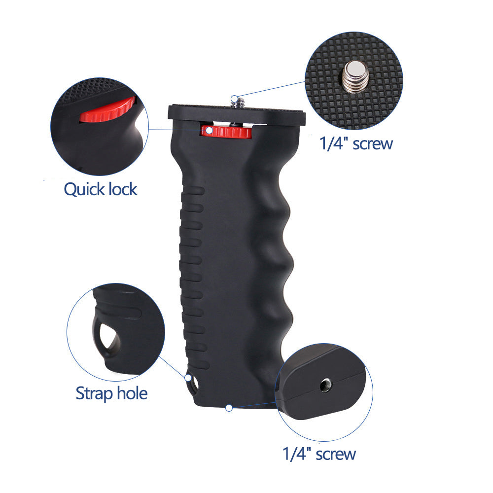 L102 Camera Handle Grip Mount Universal Handlegrip Stabilizer with 1 / 4 Inch Screw for LED Light