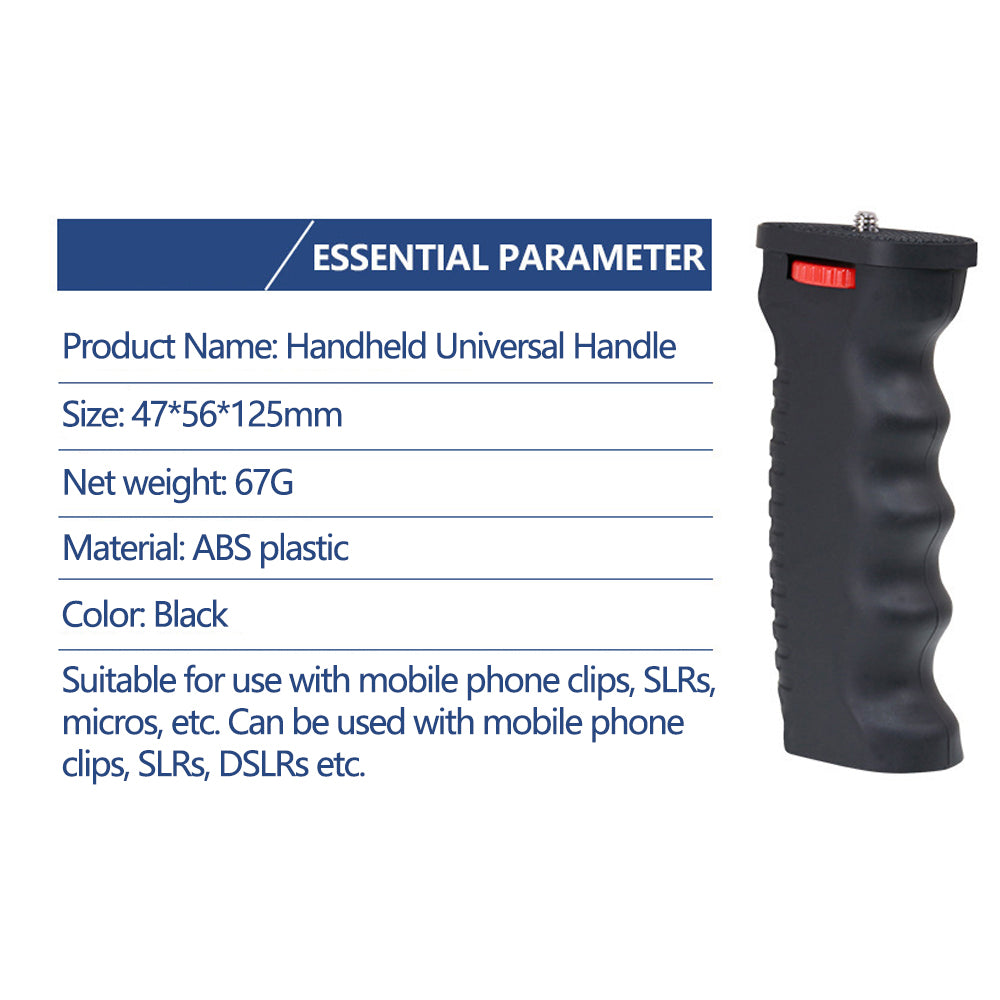 L102 Camera Handle Grip Mount Universal Handlegrip Stabilizer with 1 / 4 Inch Screw for LED Light