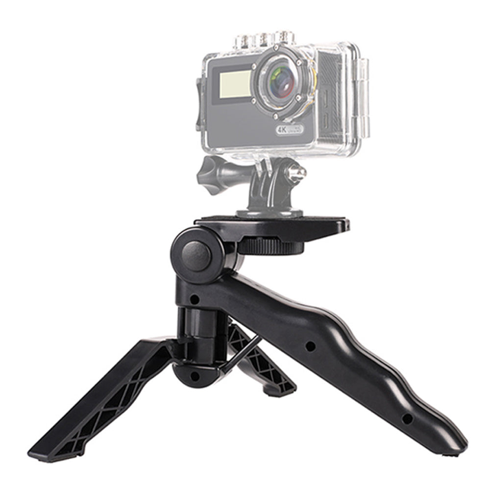 A003 ABS Plastic Desktop Tripod Folding Bracket Action Camera Grip Handle for GoPro