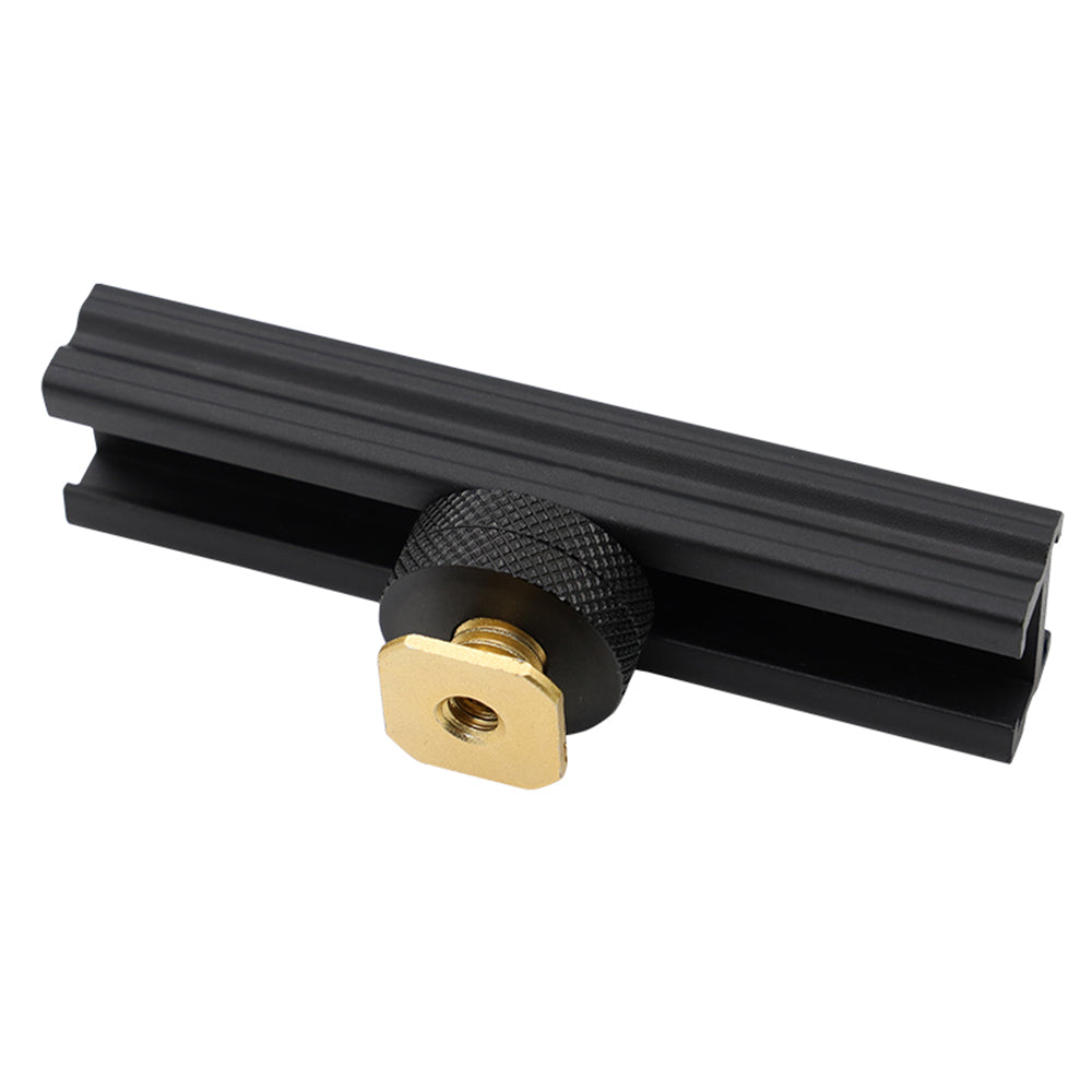 E047 10cm Aluminum Alloy Camera Hot Shoe Mount Extended Rail Slider for Flash LED Light Microphone